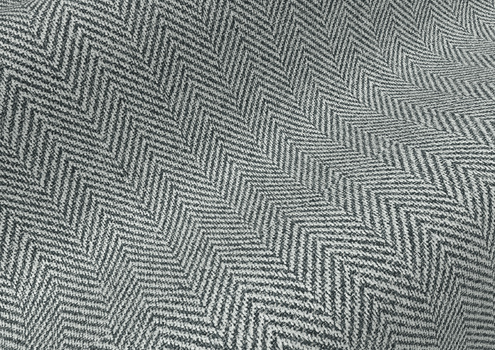 Soft Chevron, Soft Black - Roman Blind - Image 4